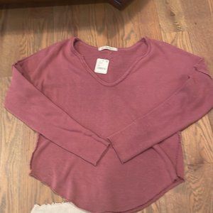 We the Free pink sweater shirt Size M